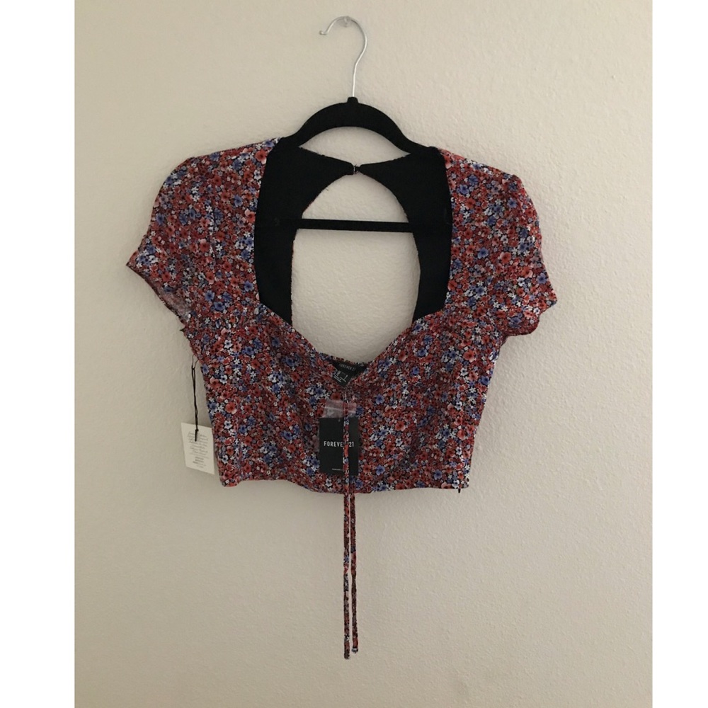 Forever 21 Floral Crop Top